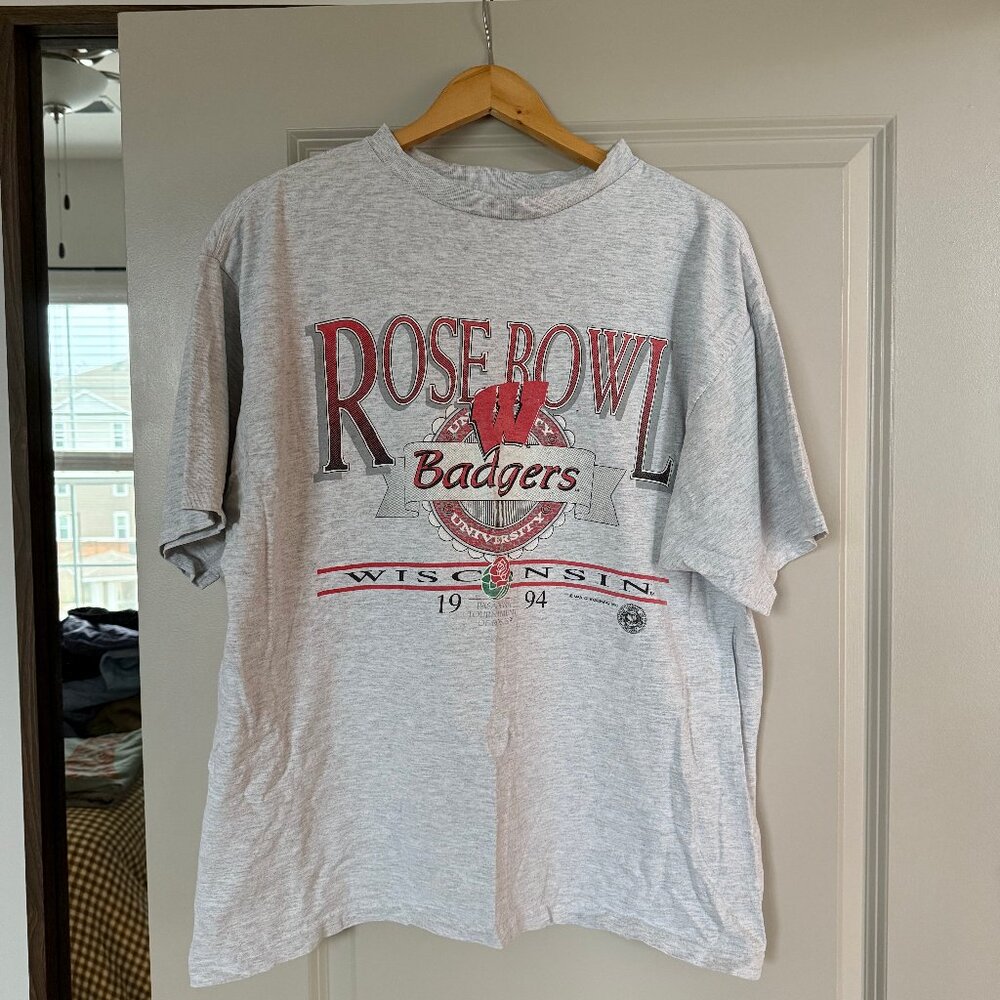 Vintage 1994 Rose Bowl Wisconsin Badgers Tee - Size XL
